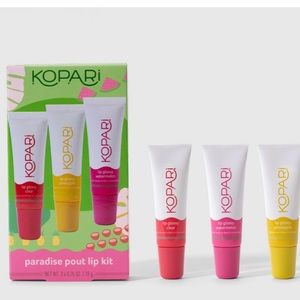 KOPARI PARADISE POUT LIP KIT balm gloss ultra hydrating & never sticky $39 value